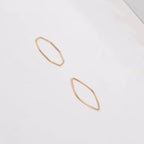 316L Stainless Steel Ins Minimalist Rings Simple PVD Gold Plated Retangular Square Oval Ring
