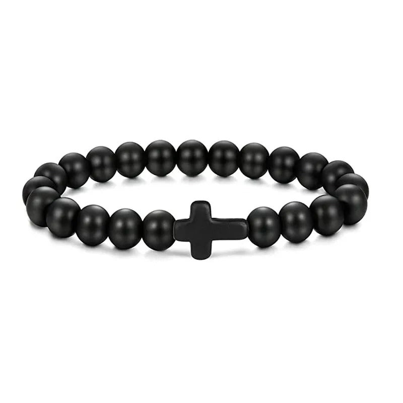 Crossed Stone Bracelet