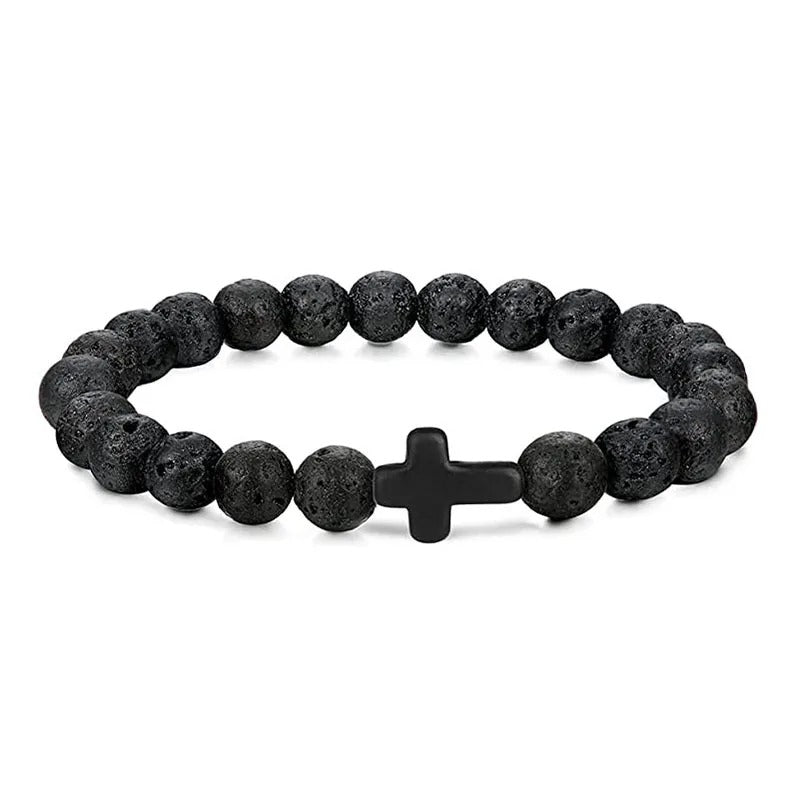 Crossed Stone Bracelet