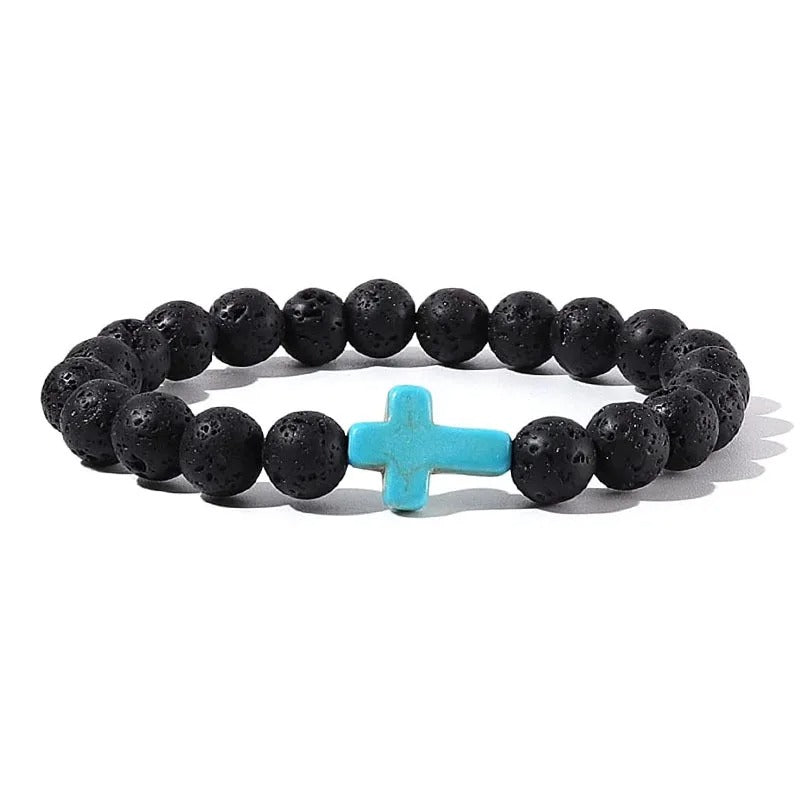 Crossed Stone Bracelet