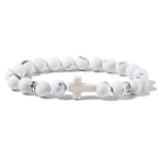 Crossed Stone Bracelet